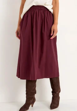 Cellbes of Sweden Vävd poplinkjol med fickor Sale