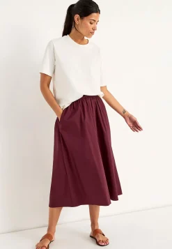 Cellbes of Sweden Vävd poplinkjol med fickor Sale