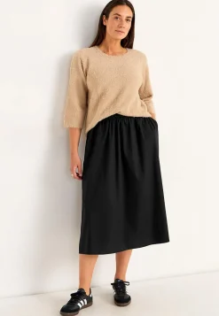 Cellbes of Sweden Vävd poplinkjol med fickor New