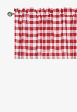 Cellbes of Sweden Vävd, rutig gardinkappa Röd / Vit / Rutig Outlet