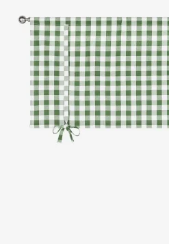 Cellbes of Sweden Vävd, rutig hissgardin Grön / Vit / Rutig Clearance