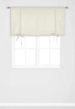 Cellbes of Sweden Vävd, rutig hissgardin Beige / Offwhite / Rutig Outlet