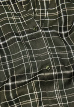 Cellbes of Sweden Vävd skjortklänning med fickor Grön/Rutig Best