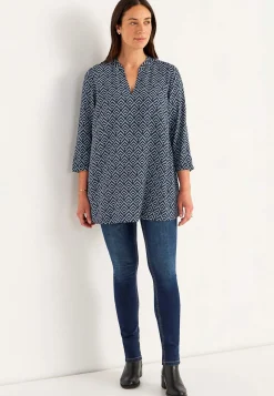 Cellbes of Sweden Vävd tunika Blå / Mönstrad Best