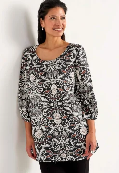 Cellbes of Sweden Vävd tunika med 3/4-ärmar New