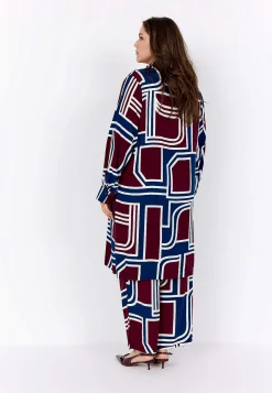 Wasabiconcept Vävd viskosklänning med fickor