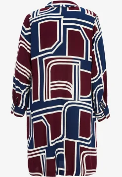 Wasabiconcept Vävd viskosklänning med fickor